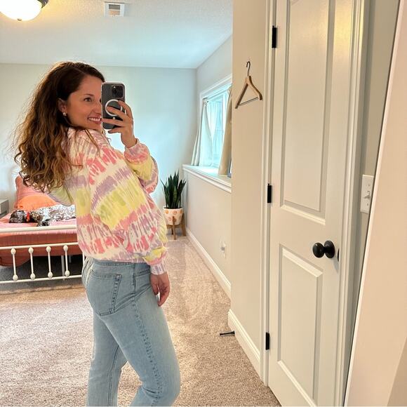 NWT Olivia Rubin Tie Dye Pearl Cotton Cotton Hoodie Small - Picture 5 of 12